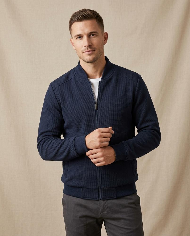 Lands Mode - Rasil | Strukturiert Gestrickt Jacke Herren
