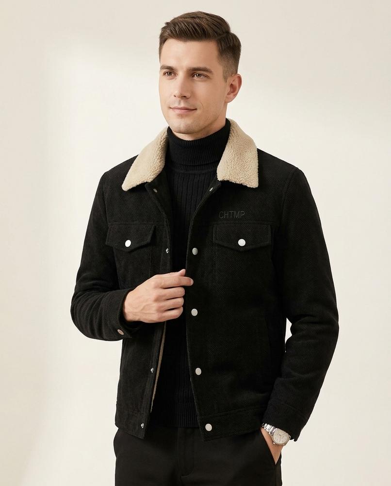 Lands Mode - Kanor | Gefütterte Strukturierte Jacke Herren