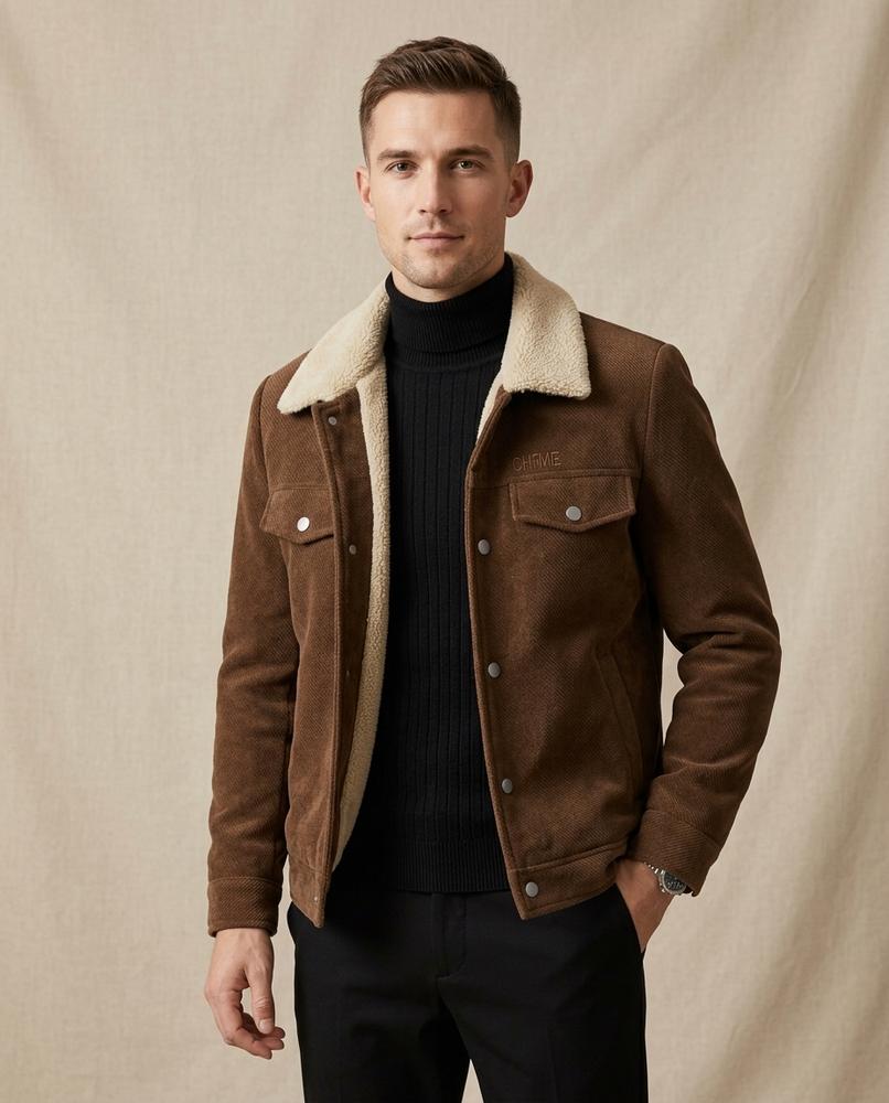 Lands Mode - Kanor | Gefütterte Strukturierte Jacke Herren