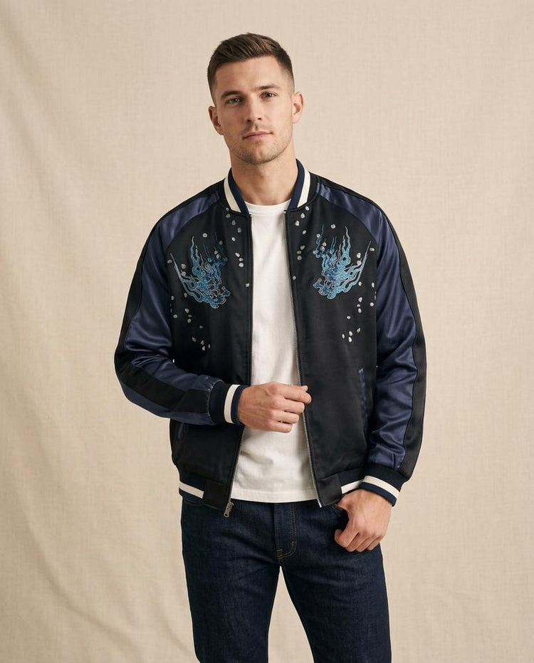 Beanland - Kadan | Bestickt Glänzend Jacke Unisex