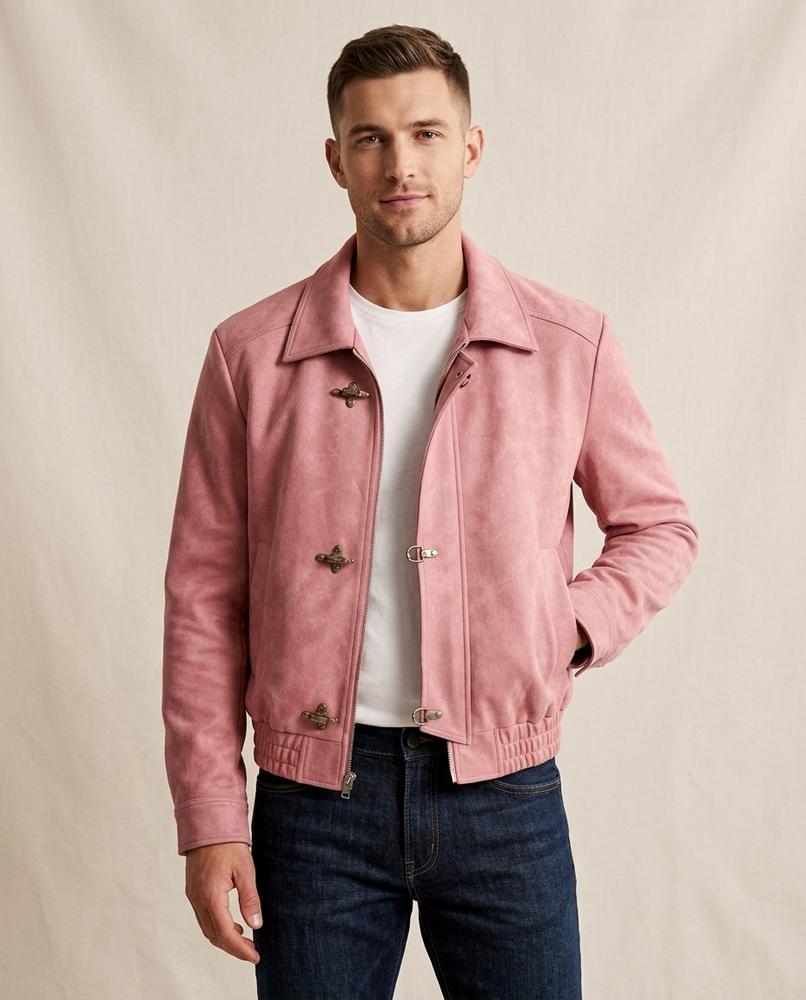 Lands Mode - Rimor | Knebelverschluss Leder-Optik Jacke Herren