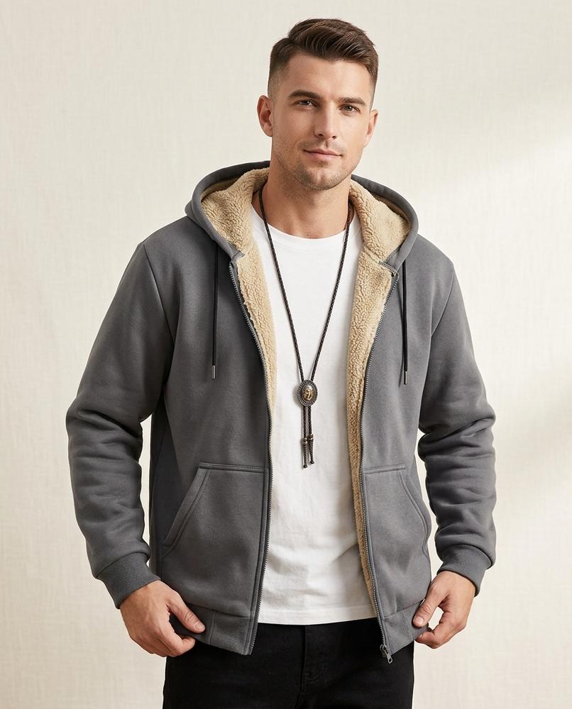 Lands Mode - Kelev | Gefütterte Langärmlige Jacke Unisex