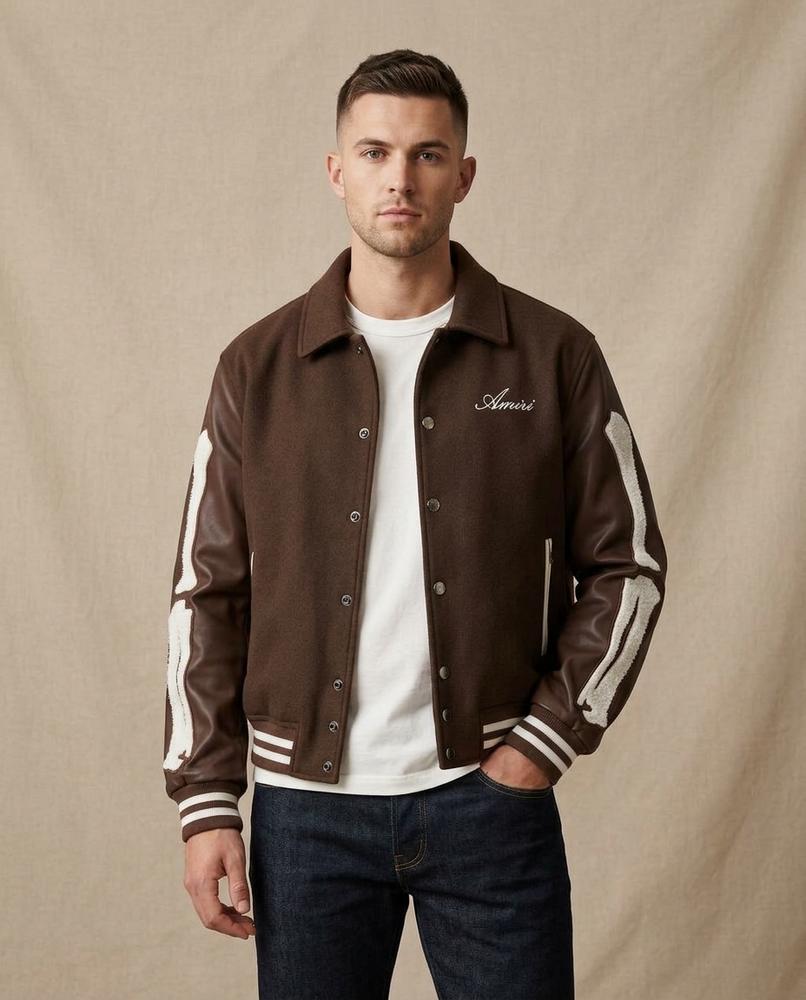 Lands Mode - Vevel | Bestickt Geknöpft Jacke Unisex