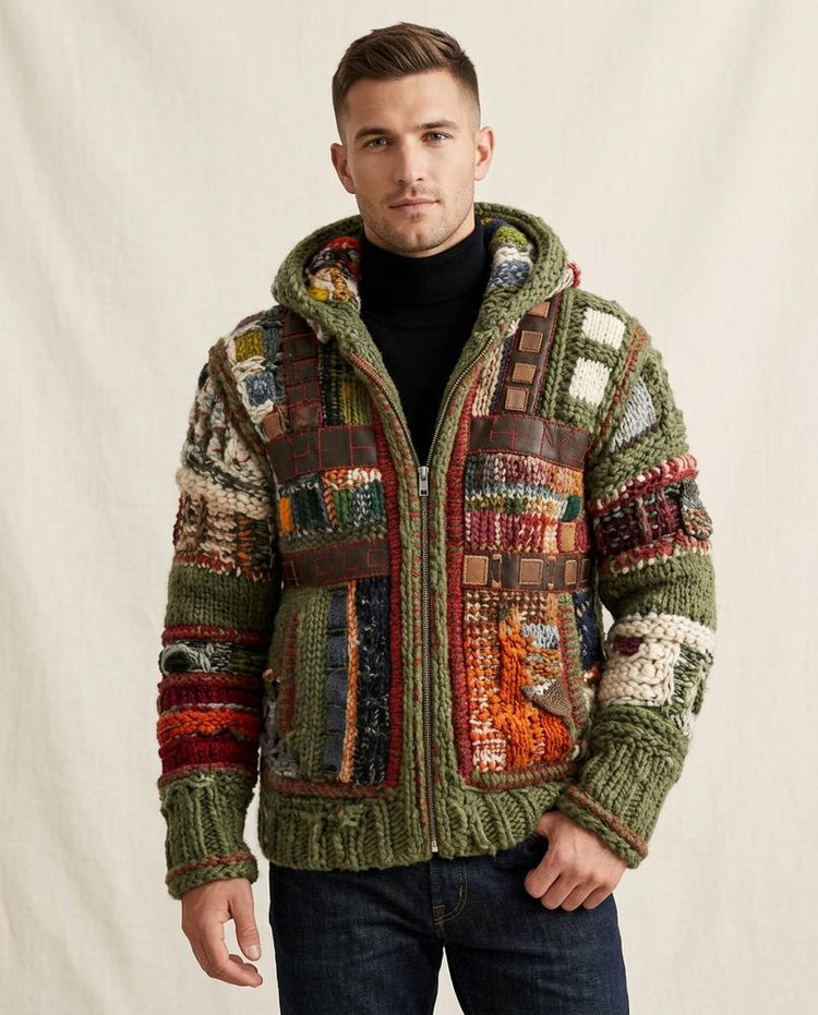 Beanland - Nosen | Gefütterte Grobstrick Jacke Herren