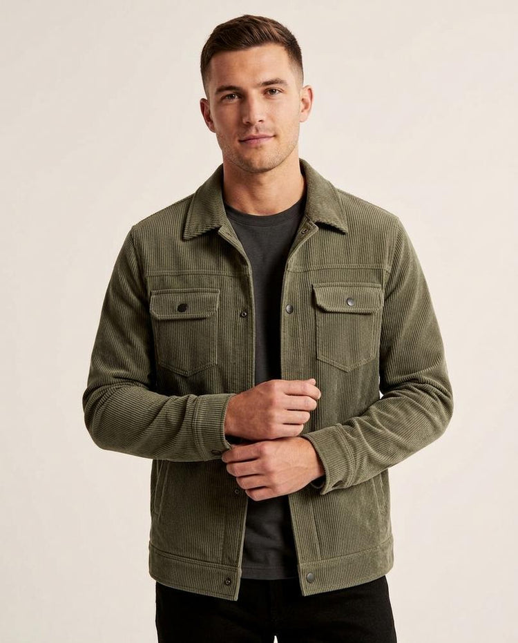 Beanland - Keron | Gefütterte Cord Jacke Herren