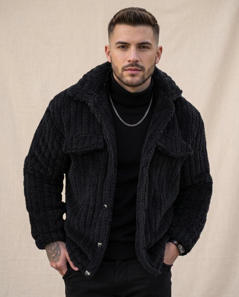 Lands Mode - Latal | Strukturiert Geknöpft Jacke Herren