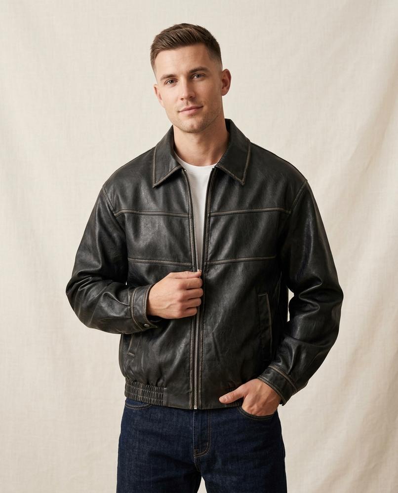 Lands Mode - Sanav | Verwaschen Locker Jacke Unisex