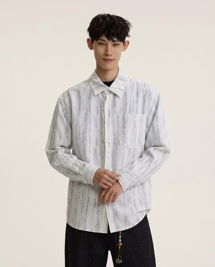 Beanland - Lozan | Strukturiertes Oversize Hemd Herren