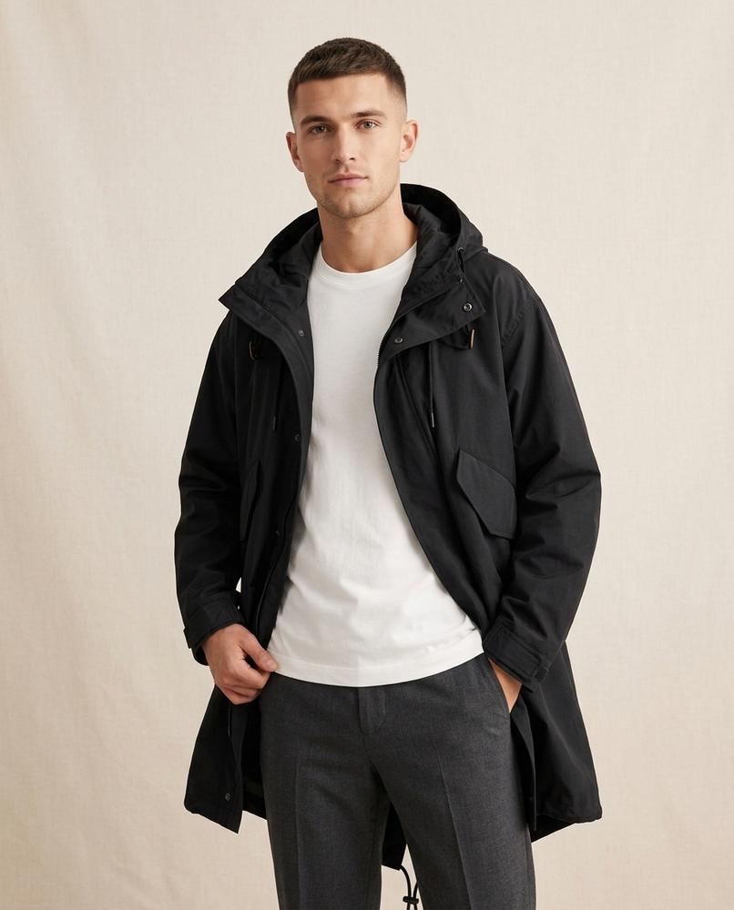 Lands Mode - Varev | Gefütterter Kapuzen Mantel Unisex
