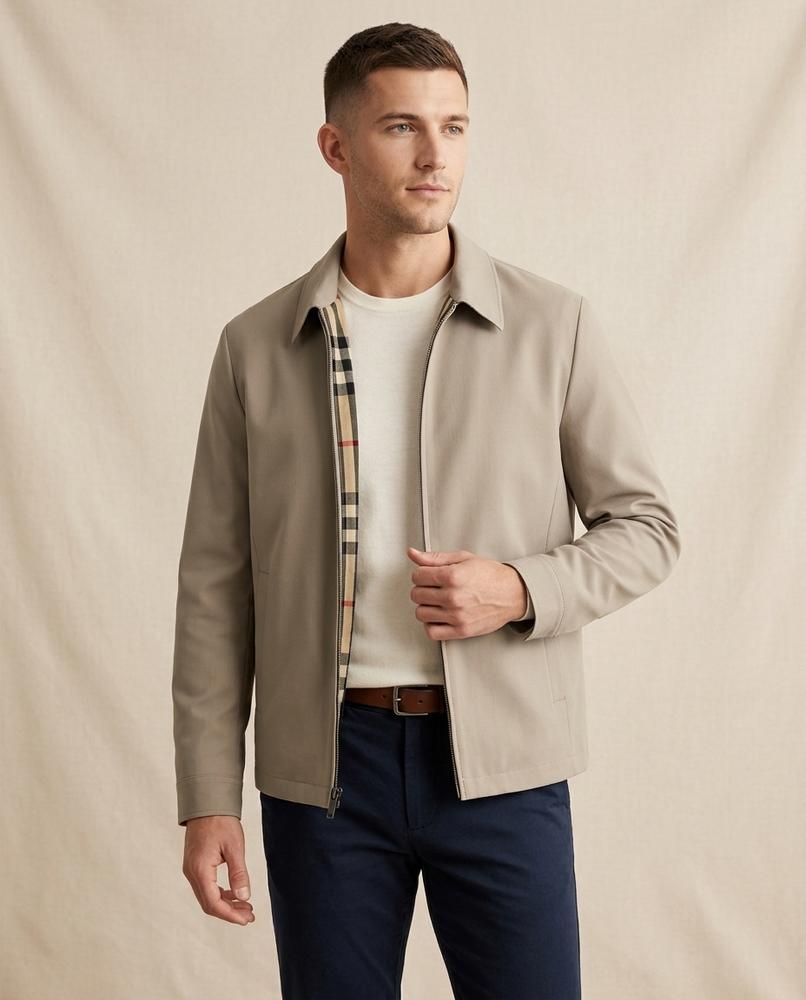 Beanland - Nolom | Unifarbene Gefütterte Jacke Herren