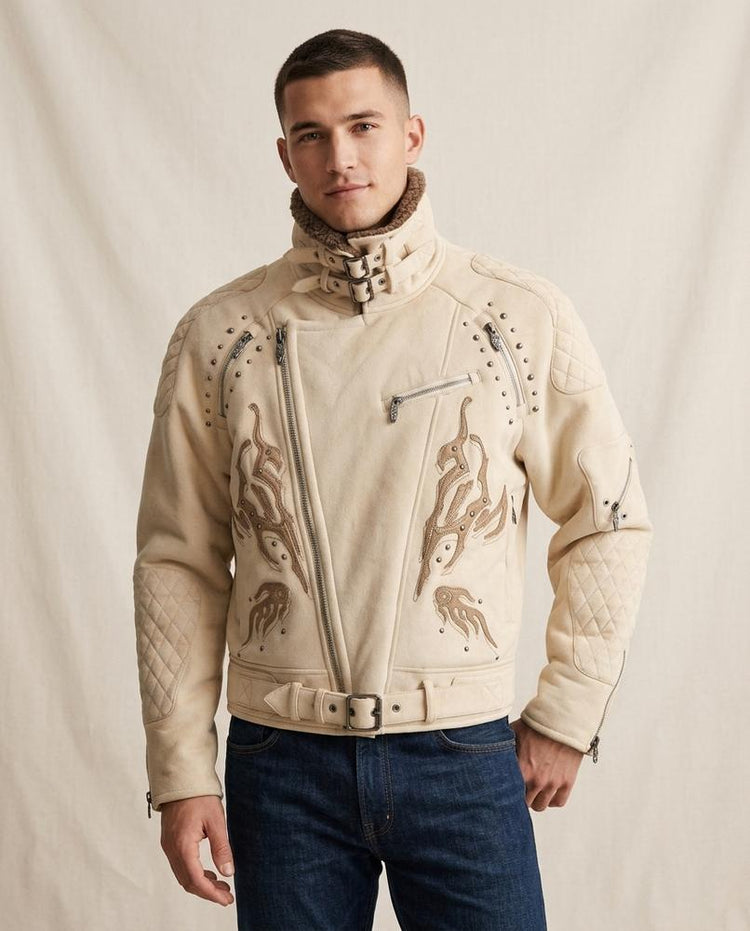 Beanland - Arver | Verzierte Gesteppte Jacke Herren
