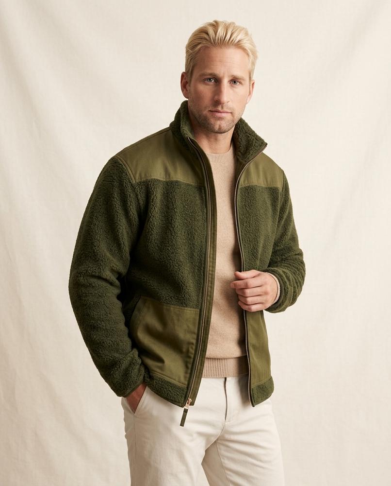Lands Mode - Laken | Reißverschluss Fleece Jacke Herren