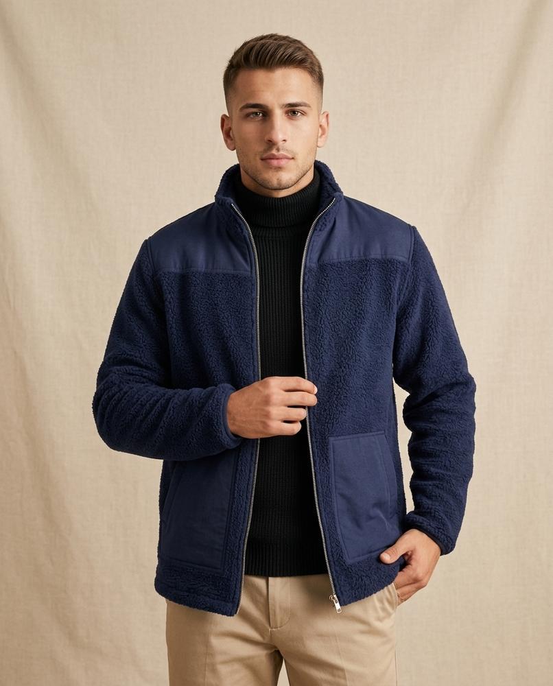 Beanland - Laken | Reißverschluss Fleece Jacke Herren