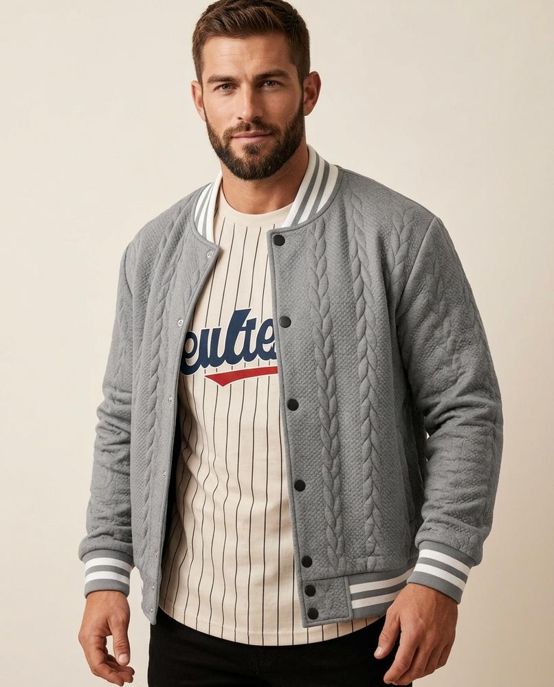 Lands Mode - Noron | Strukturiert Gerippt Jacke Herren