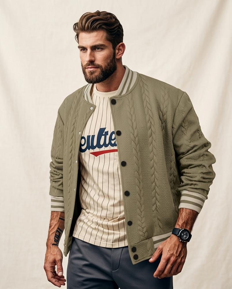 Lands Mode - Noron | Strukturiert Gerippt Jacke Herren