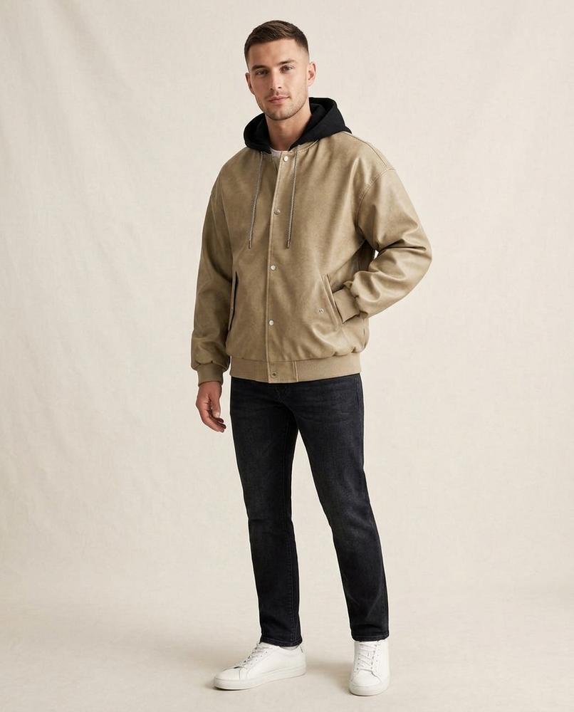 Lands Mode - Cosil | Kapuzen Kunstleder Jacke Unisex