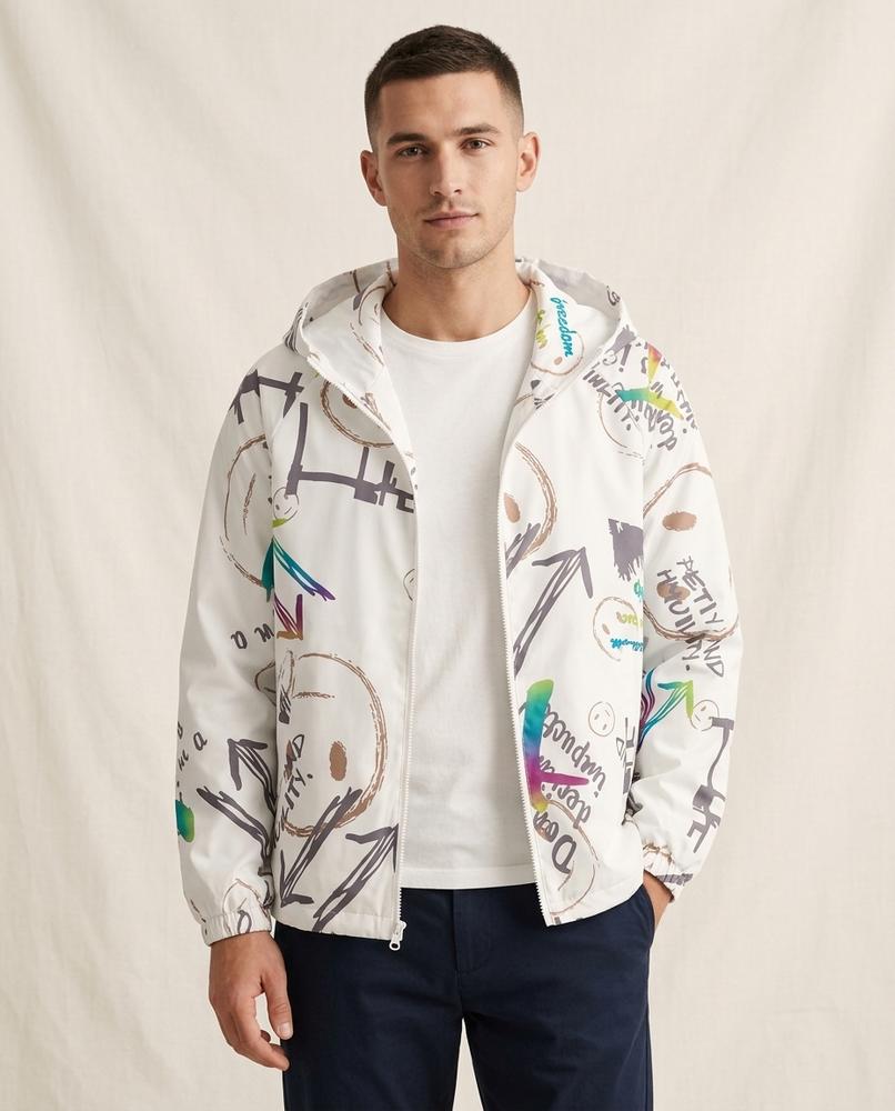 Lands Mode - Kesol | Bedruckt Kapuzen Jacke Herren