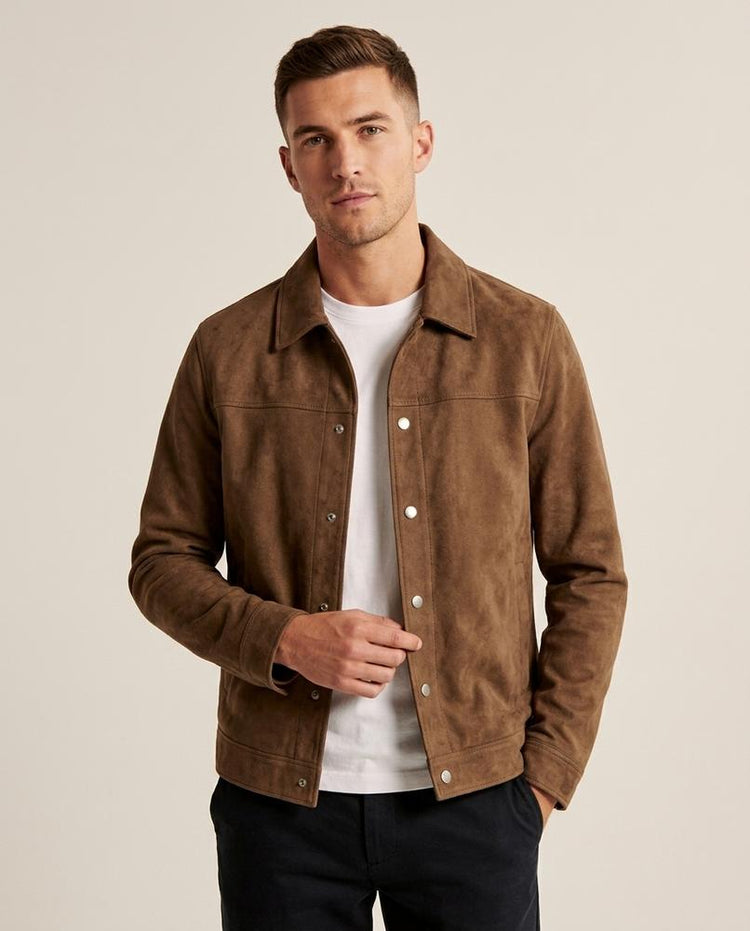 Beanland - Lomel | Geknöpfte Velours Jacke Herren