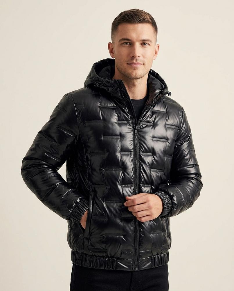 Lands Mode - Zaven | Glänzend Gesteppt Jacke Herren