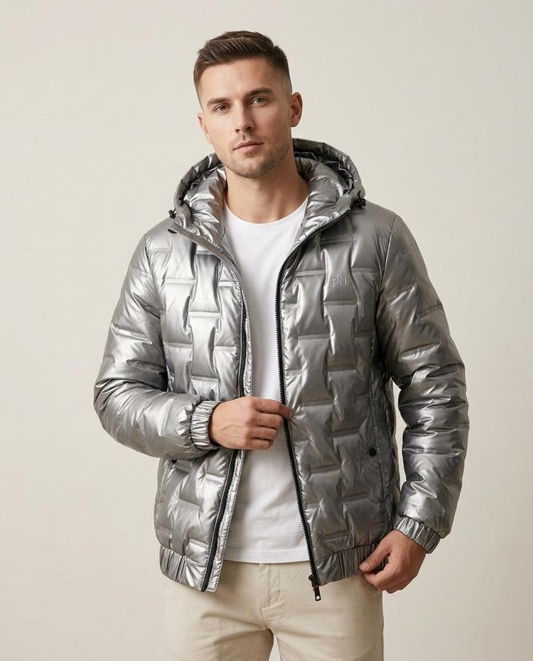Beanland - Zaven | Glänzend Gesteppt Jacke Herren