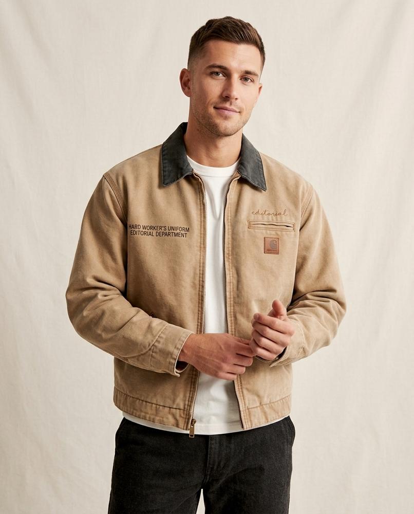Lands Mode - Tiral | Bestickte Gewaschene Jacke Unisex