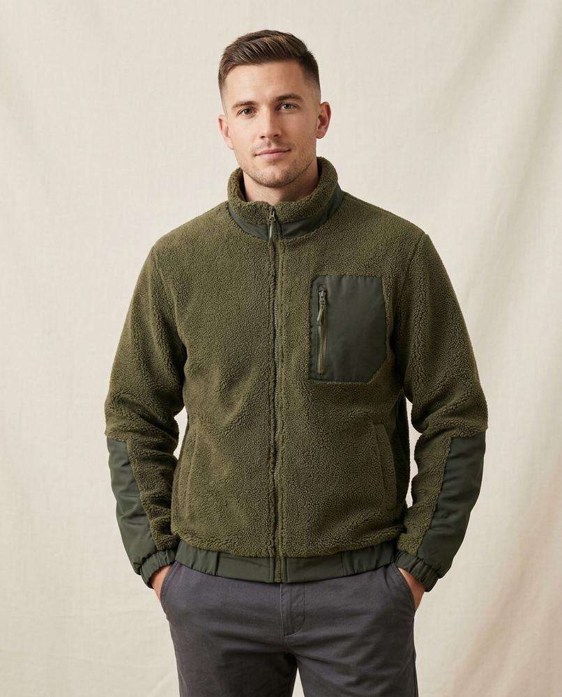 Beanland - Yonal | Strukturiert Hochgeschlossen Jacke Herren