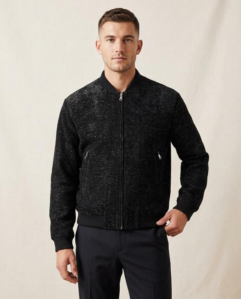 Lands Mode - Casin | Glitzernde Gerippte Jacke Unisex