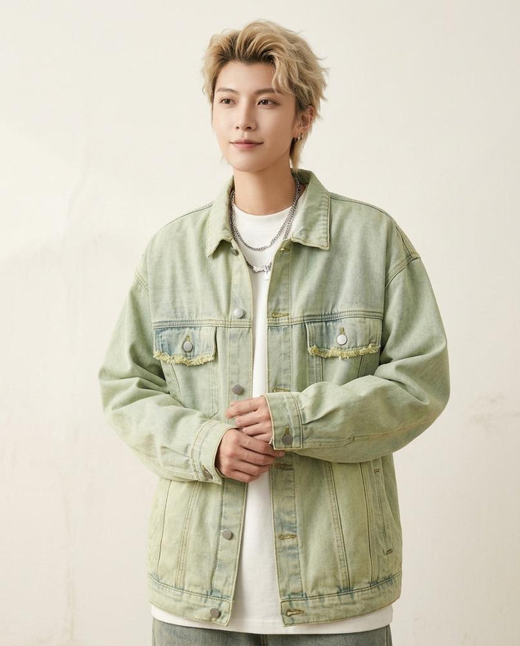 Beanland - Zeren | Gewaschene Ausgefranste Jacke Unisex