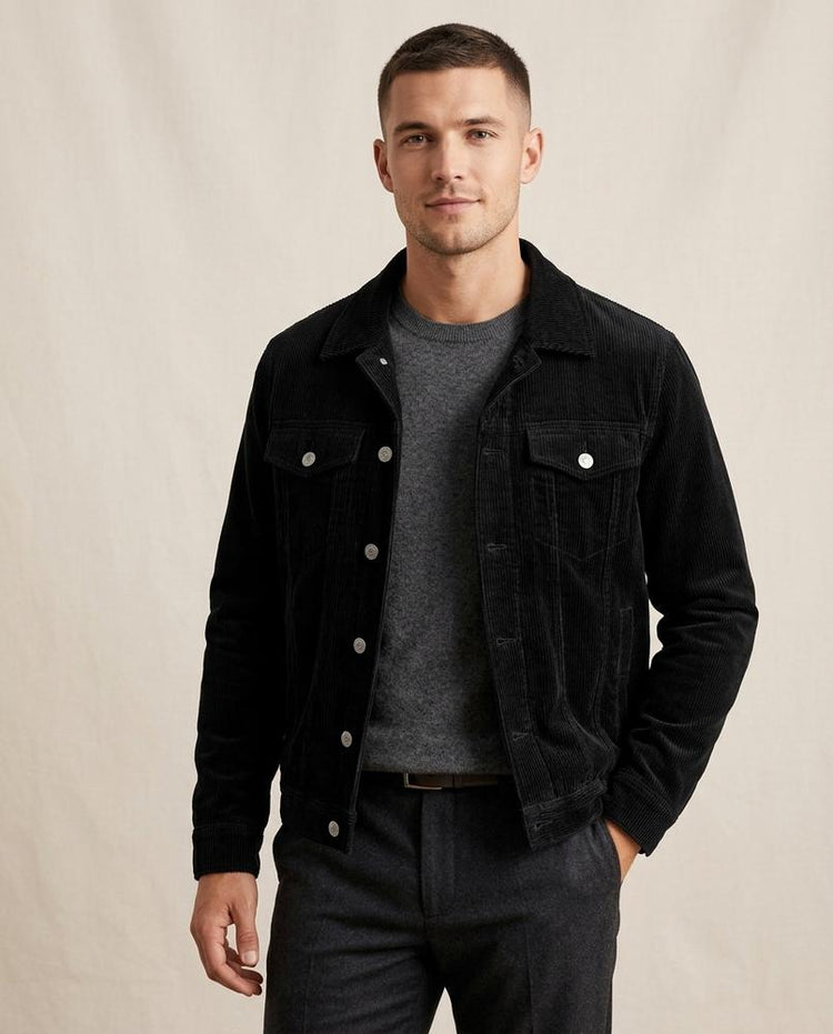 Beanland - Niver | Gefütterte Cord Jacke Herren