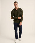 Lands Mode - Nilin | Gerippt Kontrastfarben Pullover Herren