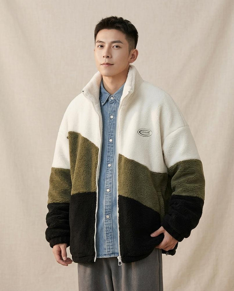 Beanland - Yolar | Mehrfarbige Plüschige Jacke Unisex