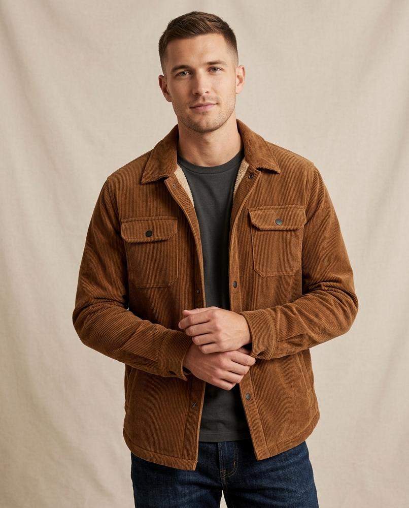 Lands Mode - Tahal | Gefüttert Cord Jacke Herren