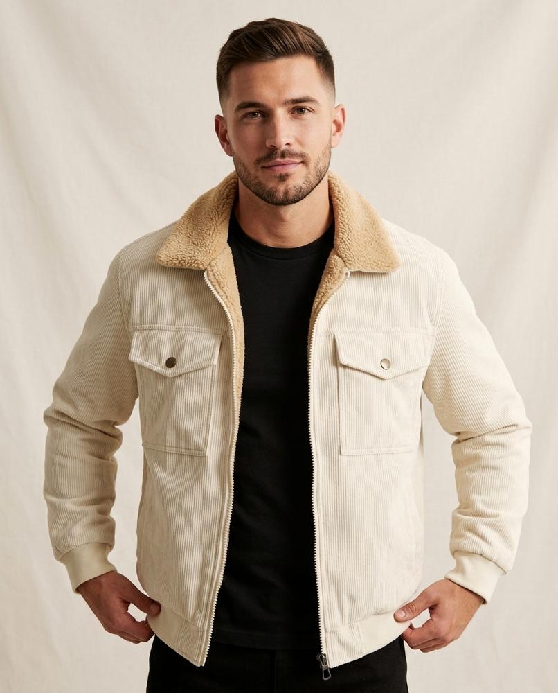 Lands Mode - Tamel | Gefüttert Gerippt Jacke Herren