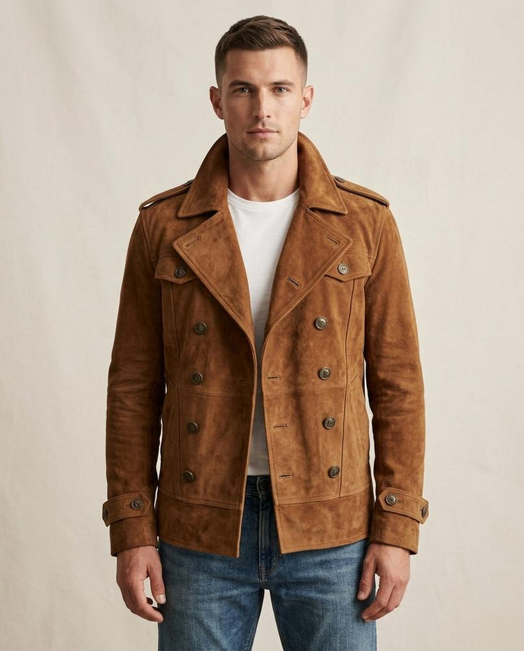 Beanland - Saram | Doppelreihig Strukturiert Jacke Herren