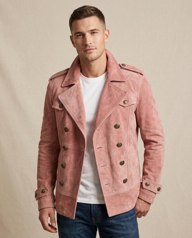 Lands Mode - Saram | Doppelreihig Strukturiert Jacke Herren