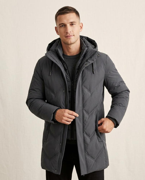 Lands Mode - Cotal | Wattierter Stepp Mantel Herren
