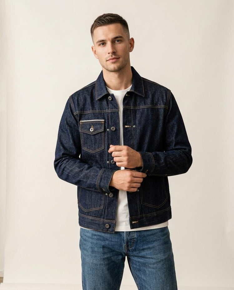 Beanland - Lovan | Geknöpfte Jeans Jacke Herren