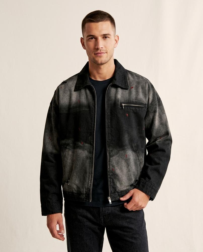 Lands Mode - Nerev | Gewaschene Zerstörte Jacke Unisex