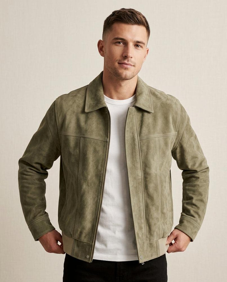 Beanland - Color | Gerade Geschnittene Wildlederoptik Jacke Herren