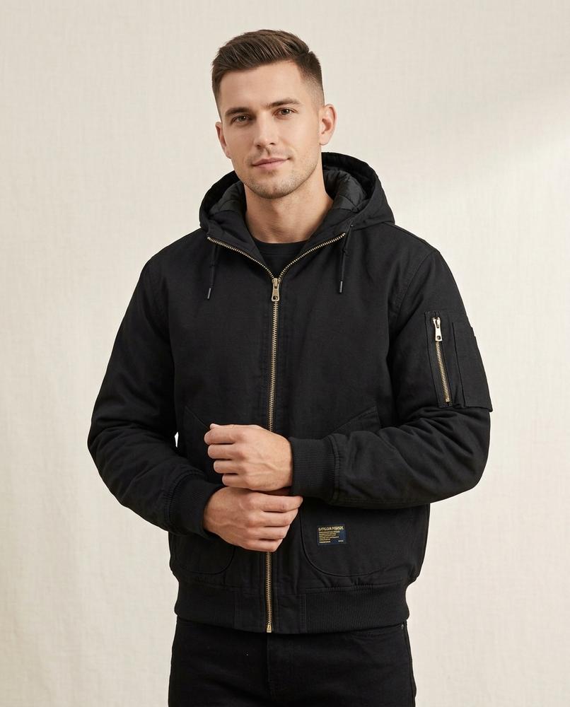 Lands Mode - Talar | Gefütterte Kapuzen Jacke Herren