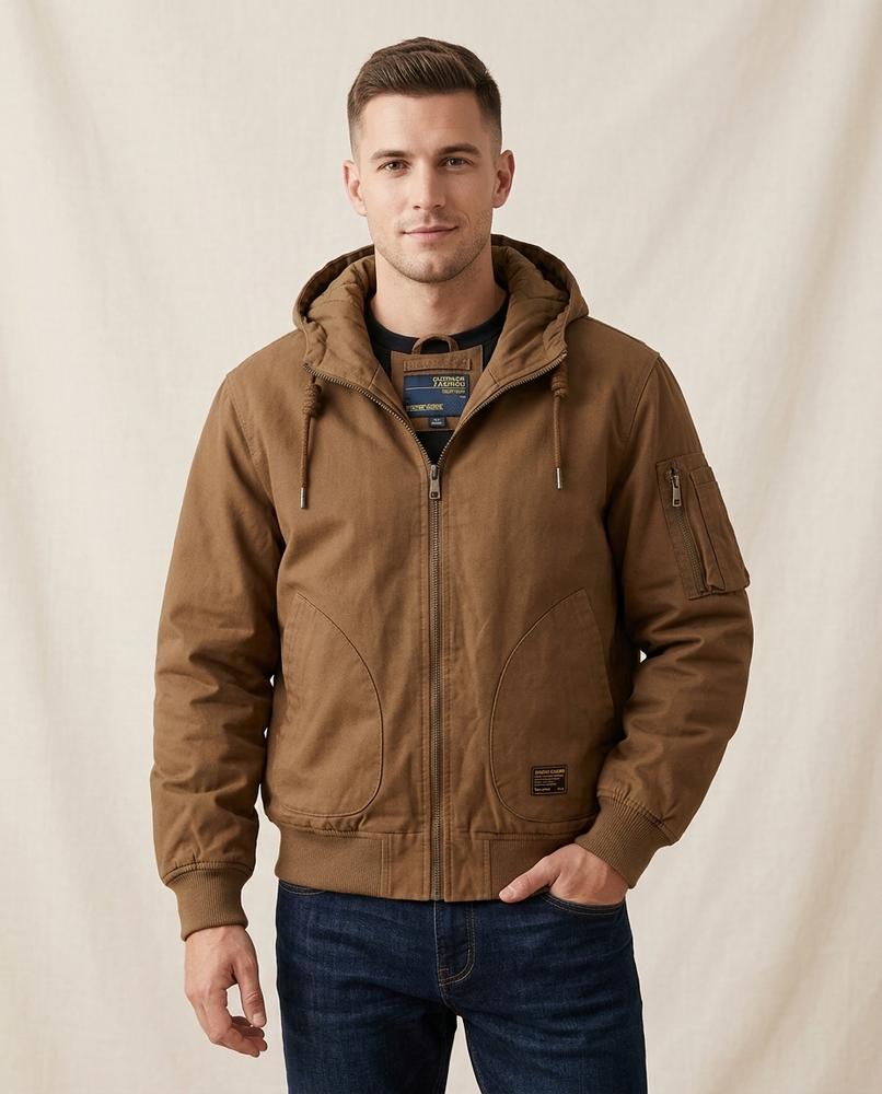 Lands Mode - Talar | Gefütterte Kapuzen Jacke Herren
