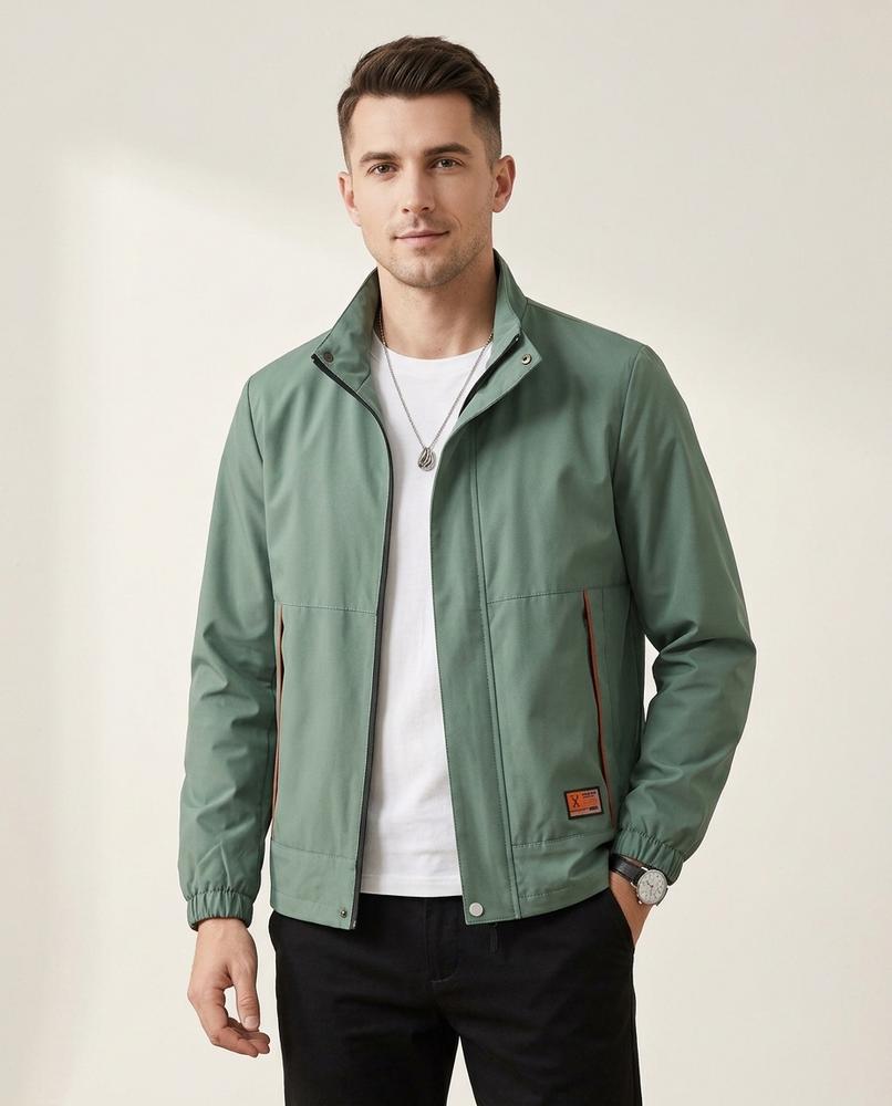 Lands Mode - Sesan | Stehkragen Synthetik Jacke Herren