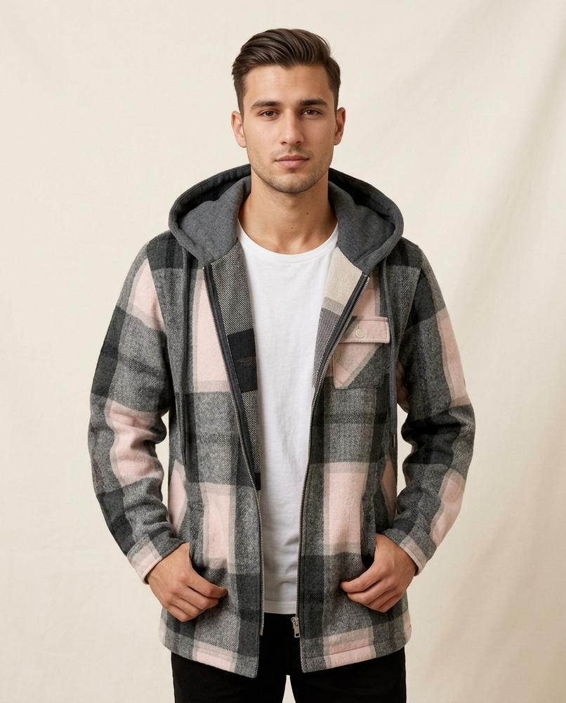 Lands Mode - Armor | Kariert Gefüttert Jacke Herren