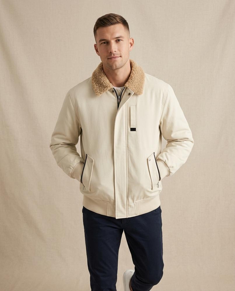 Lands Mode - Tisel | Gefüttert Strukturiert Jacke Herren