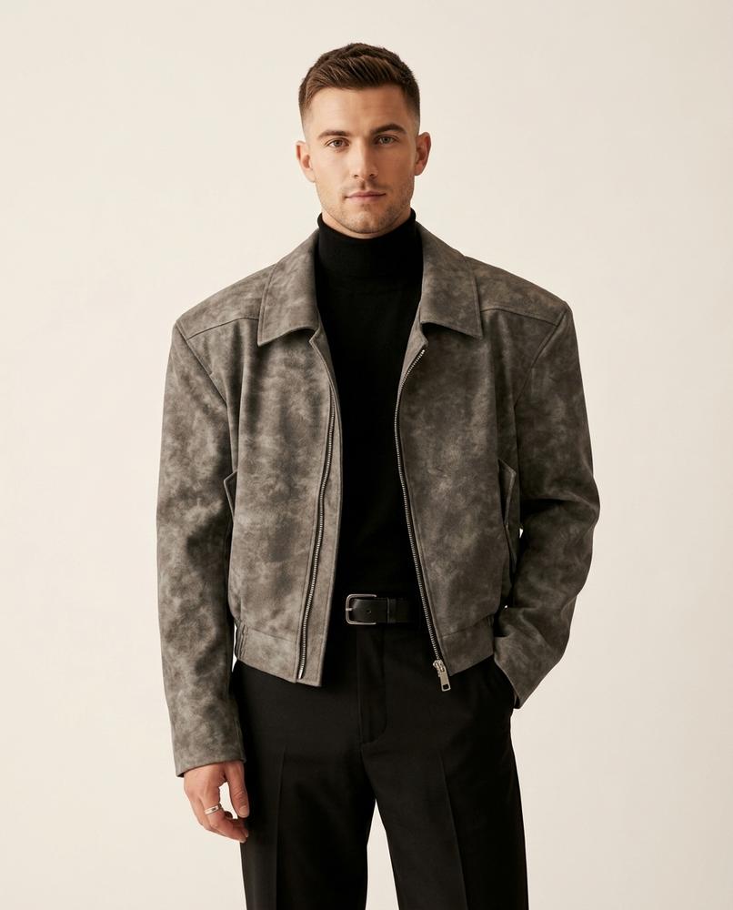 Lands Mode - Vemir | Kurz Schulterbetont Jacke Unisex