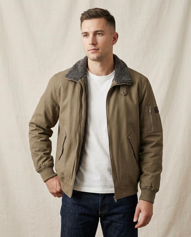 Lands Mode - Vamir | Gefüttert Langärmlig Jacke Herren