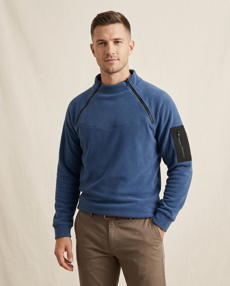 Beanland - Velor | Hochschließender Wärmender Pullover Herren