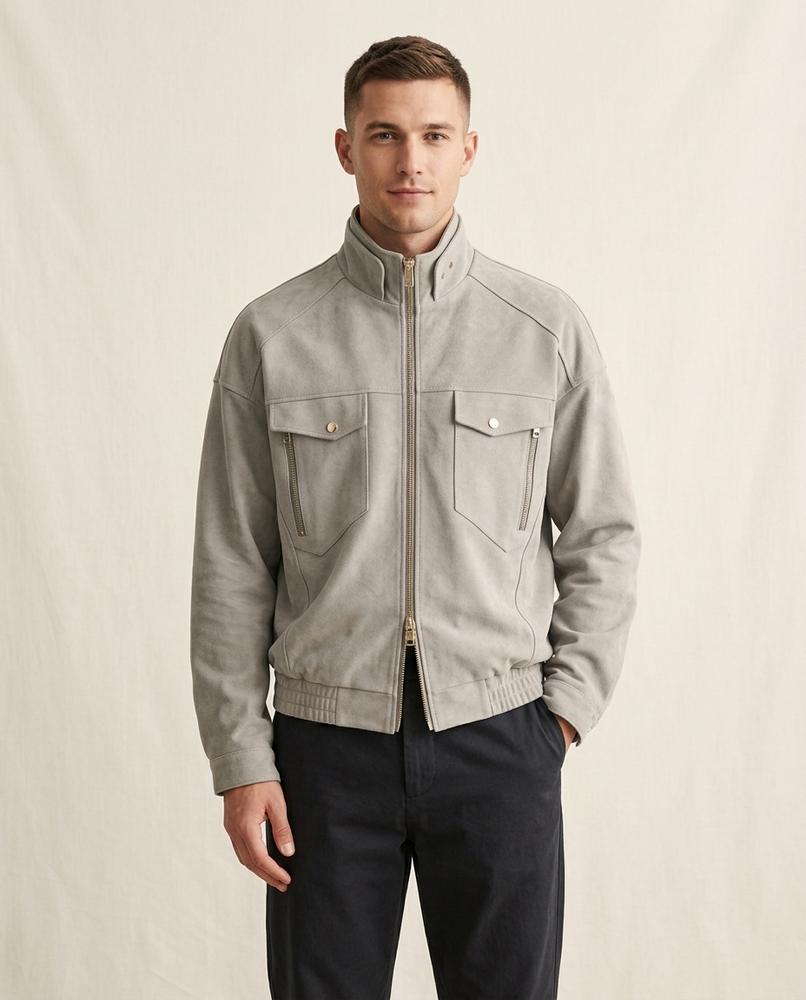 Lands Mode - Riram | Veloursartig Kastig Jacke Herren