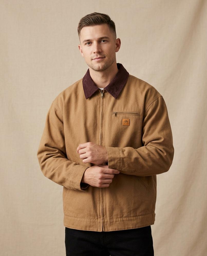 Beanland - Noral | Reißverschluss Canvas Jacke Unisex
