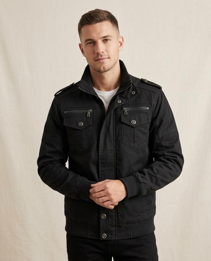 Lands Mode - Daron | Funktional Gerippt Jacke Herren
